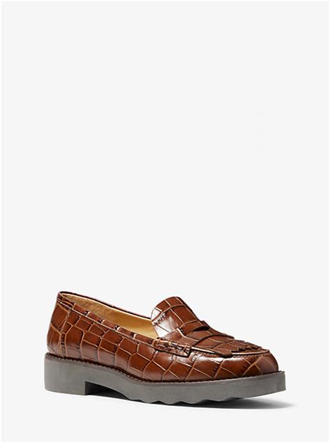 michael kors kiltie|Alberta Crocodile.